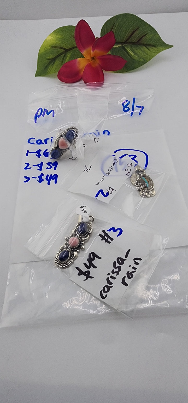 PM SHOW 48HR - RESERVED FOR:  carissa_rain - 8/7/2025 FL tiktok Live Show - 3 Sterling Silver Items