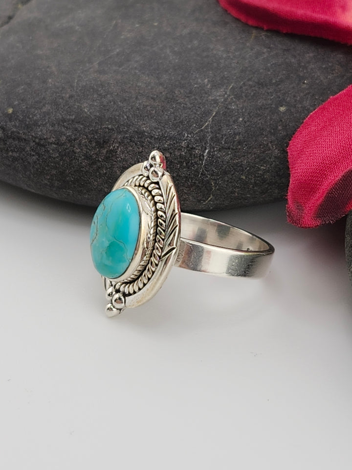 Kingman Turquoise Ring Size 7