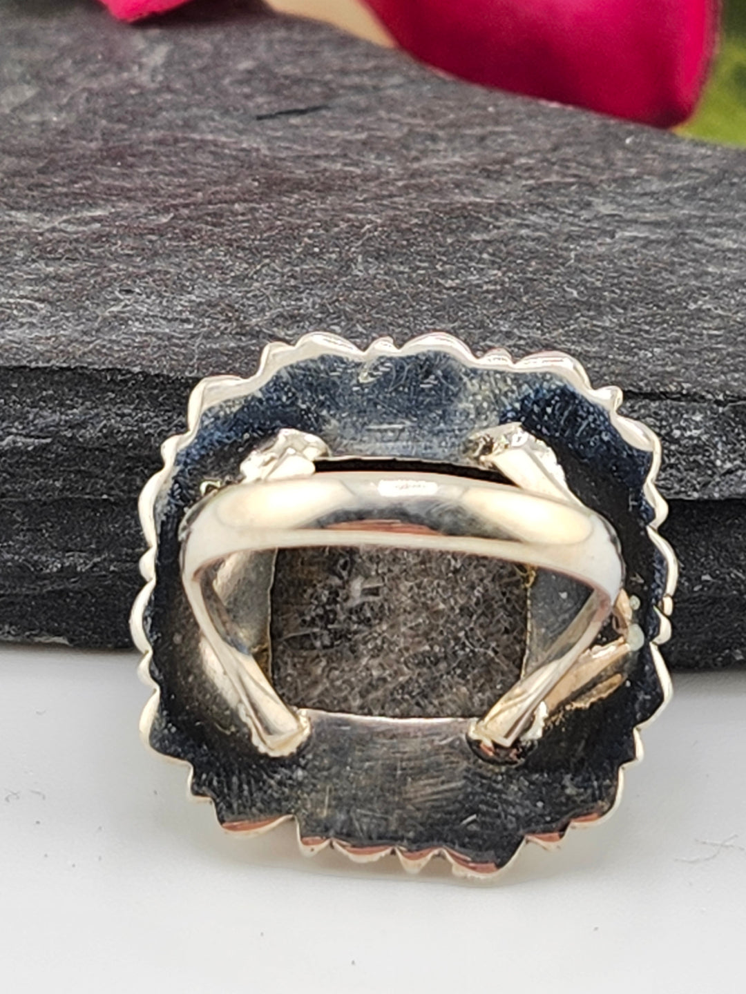 Stingray Coral Ring Size 6