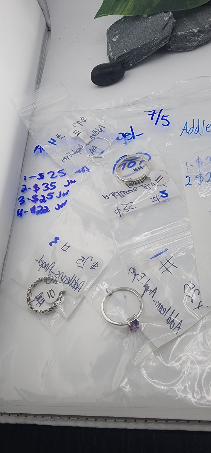 48HR - RESERVED FOR: Addleans_Angel_Eyes - 7/5/2025 FL tiktok Live Show -4  Sterling Silver Items