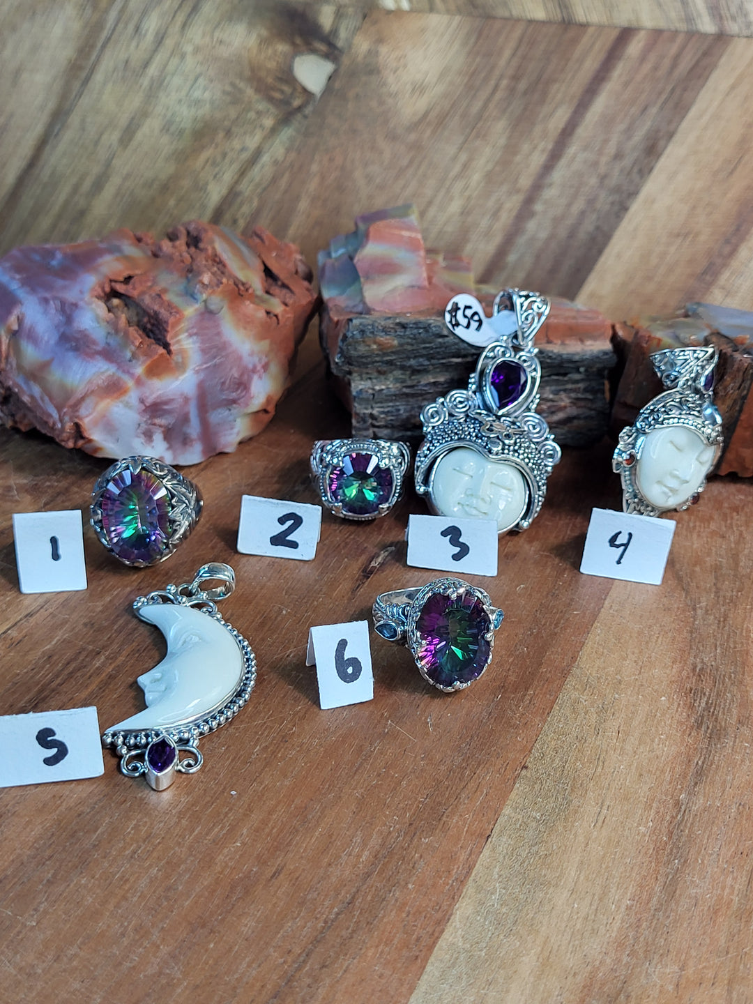 RESERVED FOR: Ari- 7/19/24-6 Sterling Silver Items