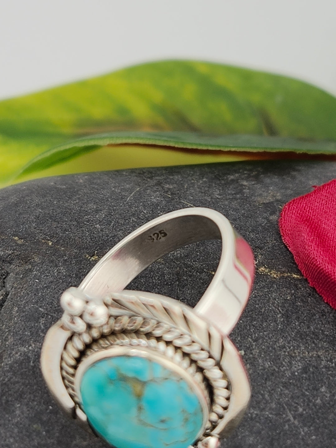 Kingman Turquoise Ring Size 7