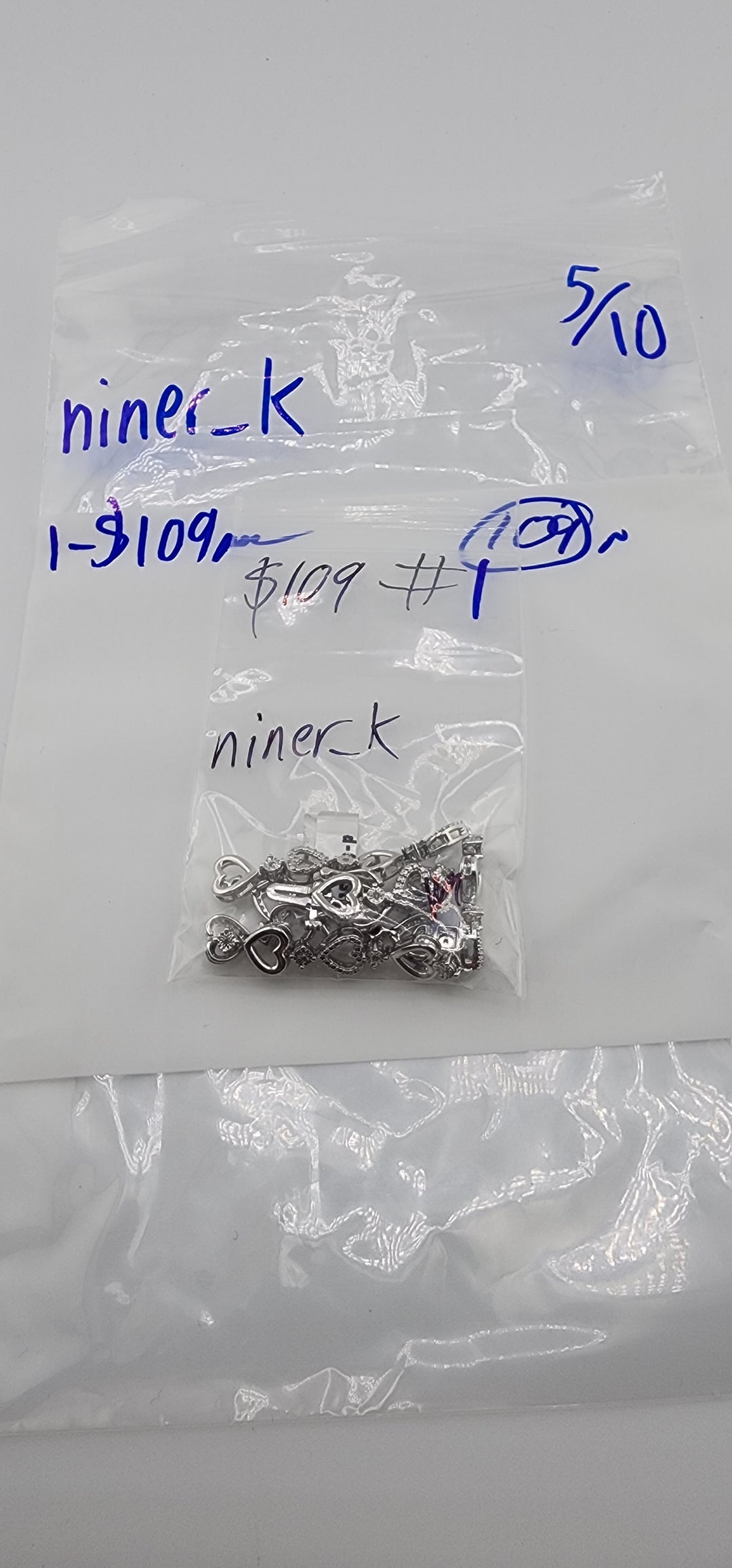 RESERVED FOR: niner_k - 5/10/2025 tiktok Live Show -1  Sterling Silver Items