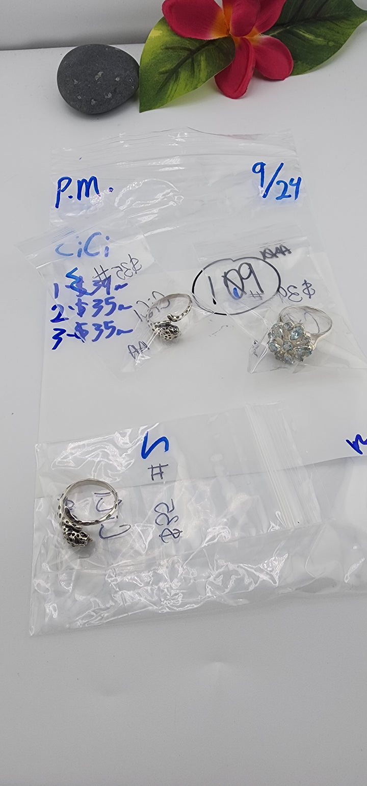 PM SHOW 48HR - RESERVED FOR: CiCi - 9/24/2025 FL tiktok Live Show - 3 Sterling Silver Items