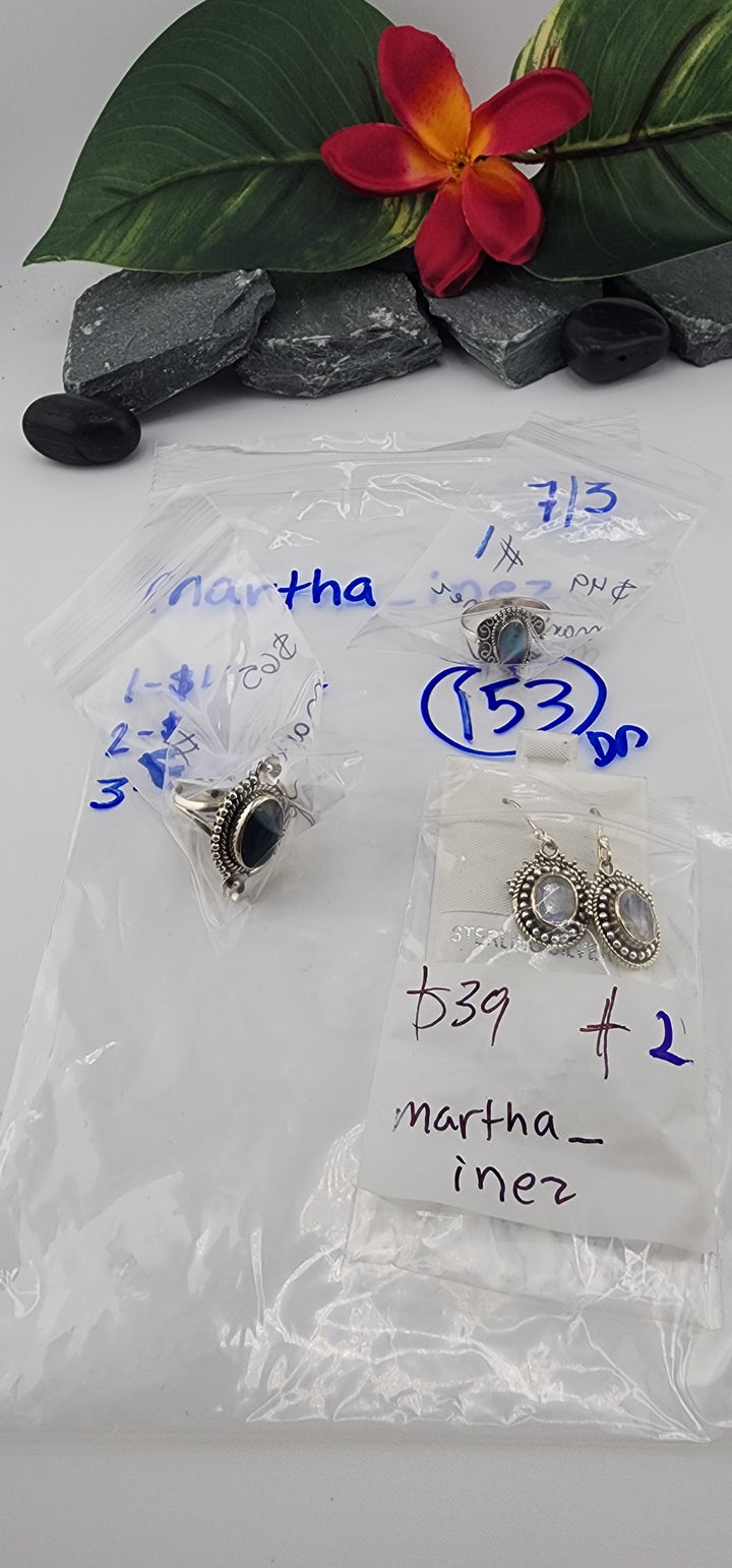 48HR - RESERVED FOR: martha_inez - 7/3/2025 FL tiktok Live Show - 3 Sterling Silver Items