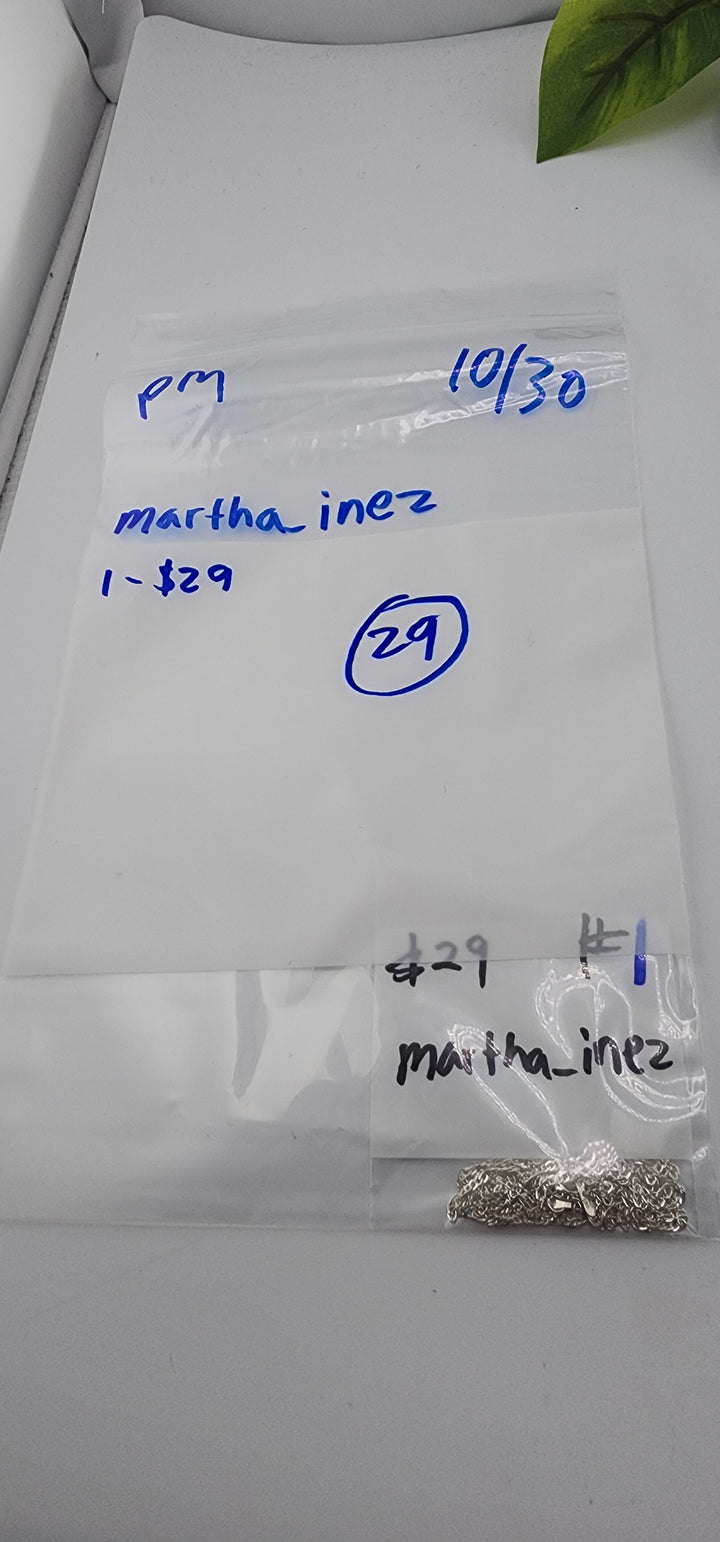 PM SHOW 48HR - RESERVED FOR: martha_inez - 10/30/2025 FL tiktok Live Show - 1 Sterling Silver Items
