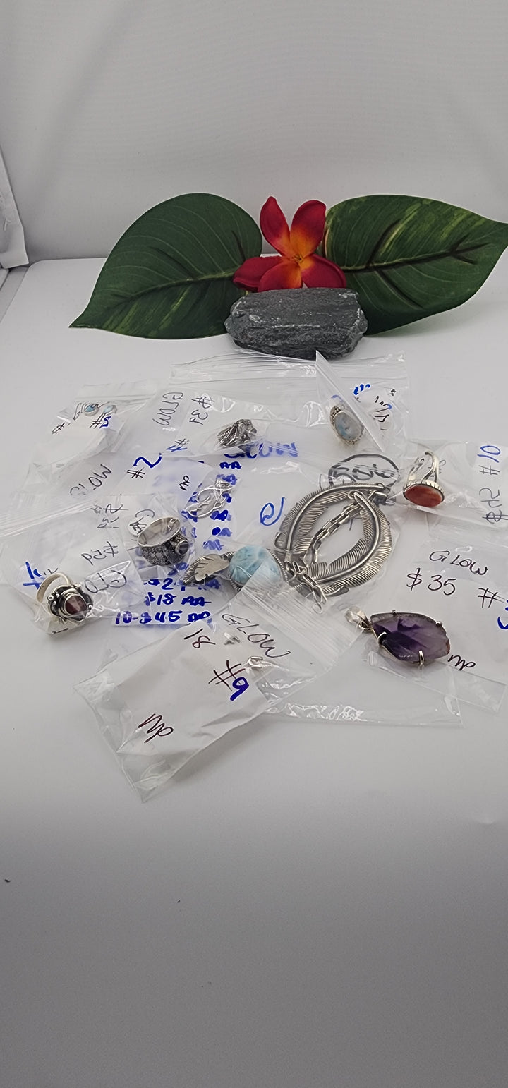 RESERVED FOR: GLOW- 4/23/2025 tiktok Live Show - 10 Sterling Silver Items