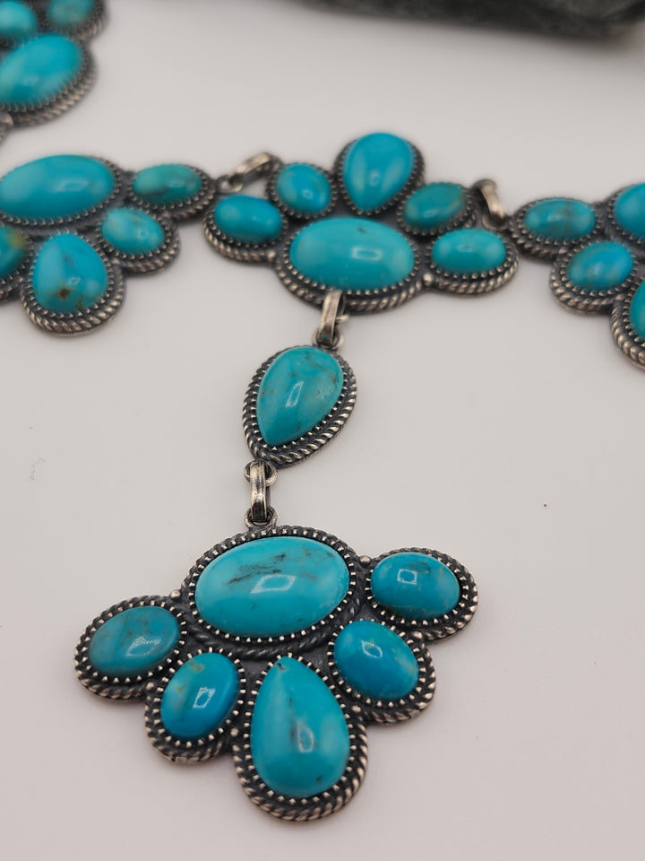 Natural Turquoise Necklace Adjustable