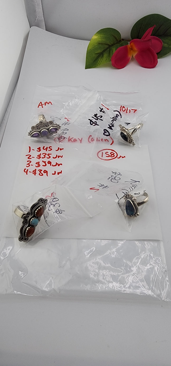AM SHOW 48HR RESERVED FOR: 🩵Kay👽  - 10/17/2025 FL tiktok Live Show -  4 Sterling Silver Items