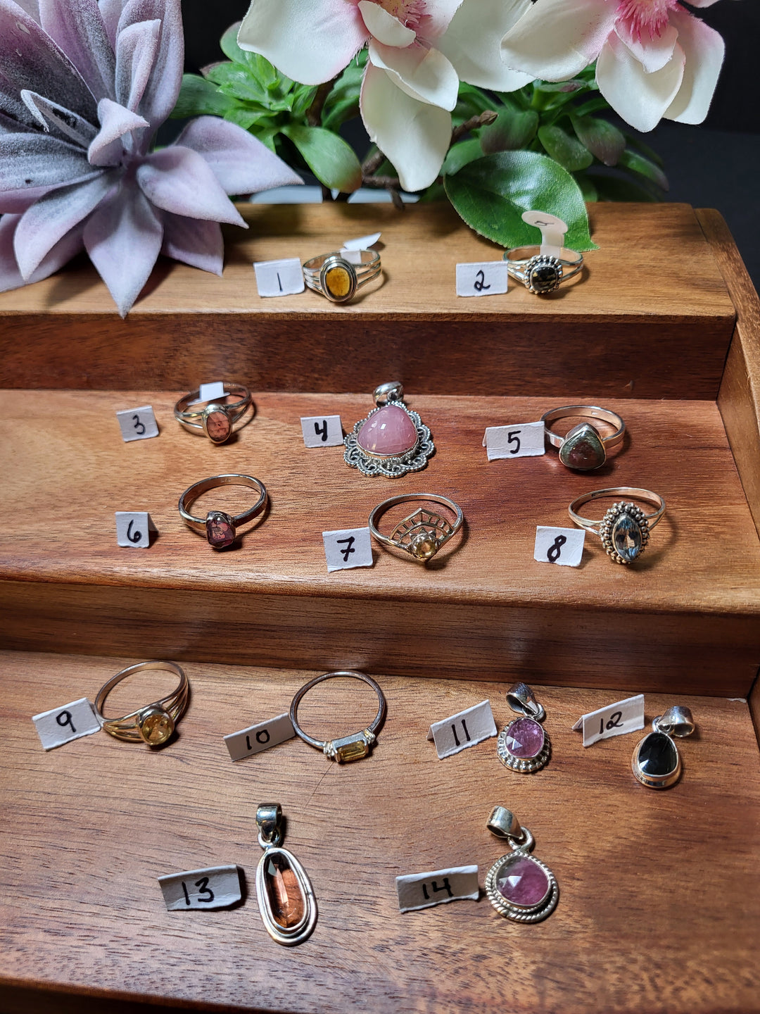 RESERVED FOR: just em 8/15/24- 14 Sterling Silver Items