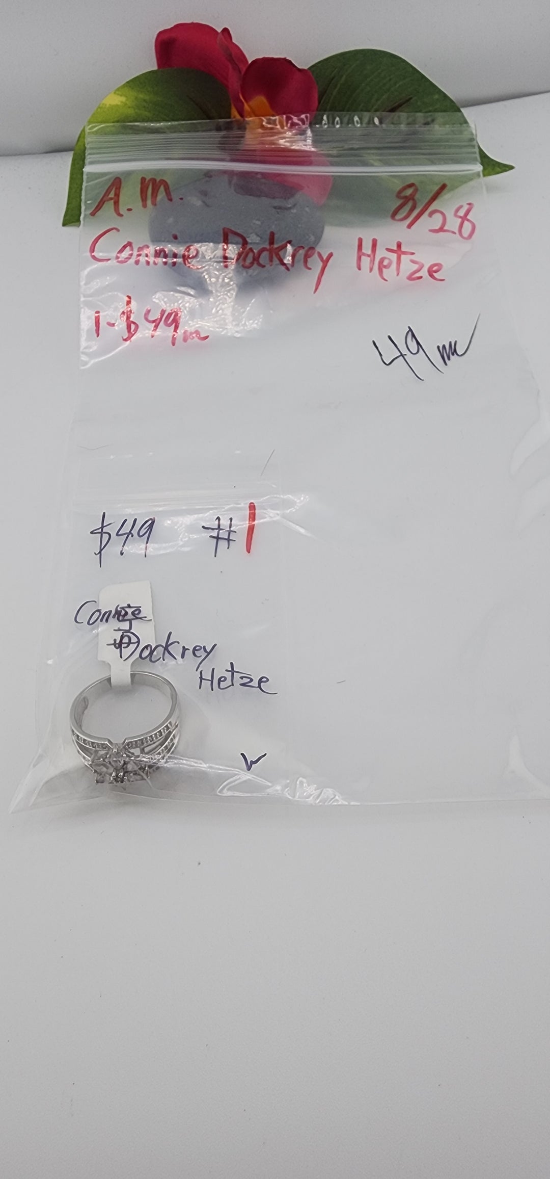 AM SHOW 48HR - RESERVED FOR: Connie Dockrey Hetze - 8/28/2025 FL tiktok Live Show - 1 Sterling Silver Items