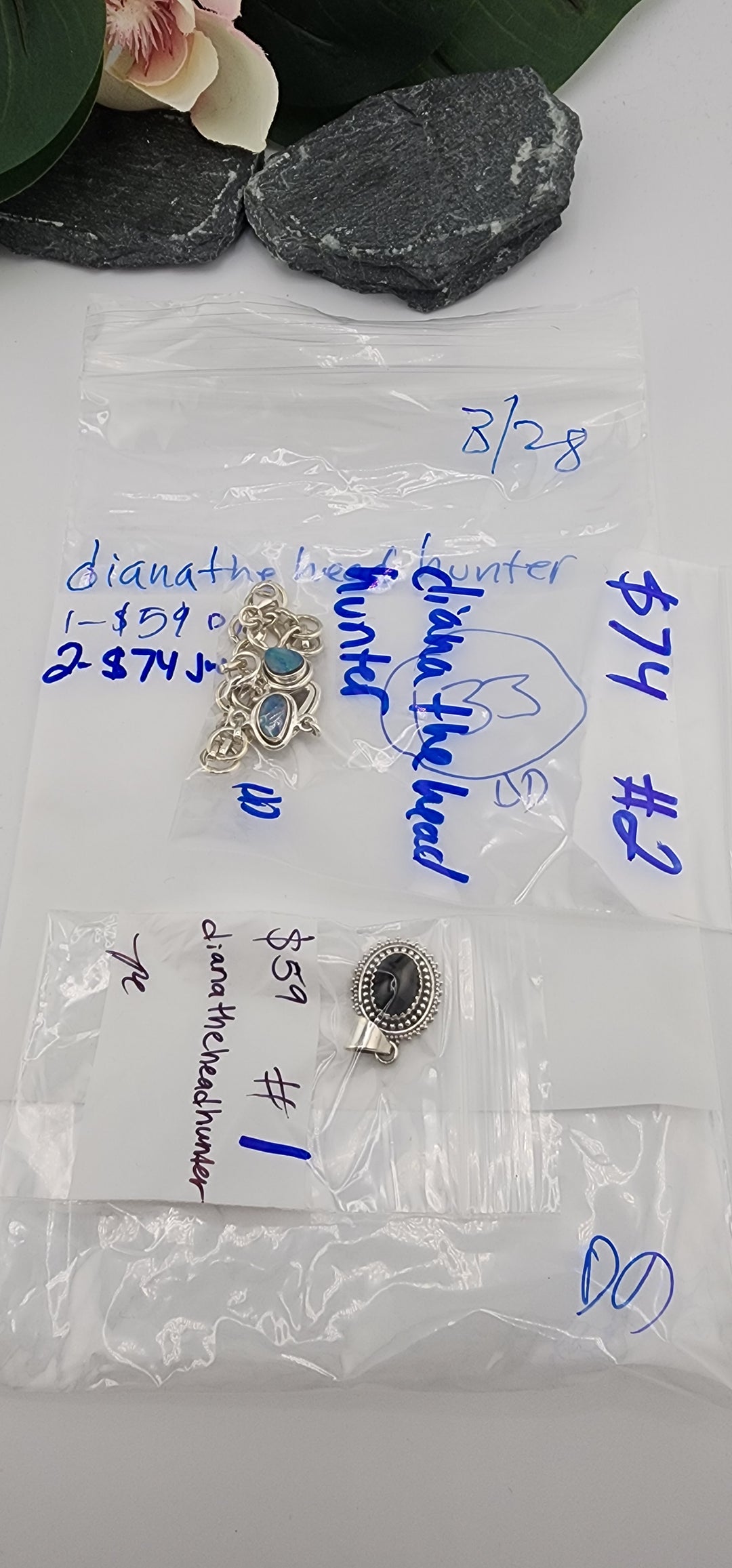 RESERVED FOR: dianatheheadhunter- 3/28/2025 tiktok Live Show - 2 Sterling Silver Items