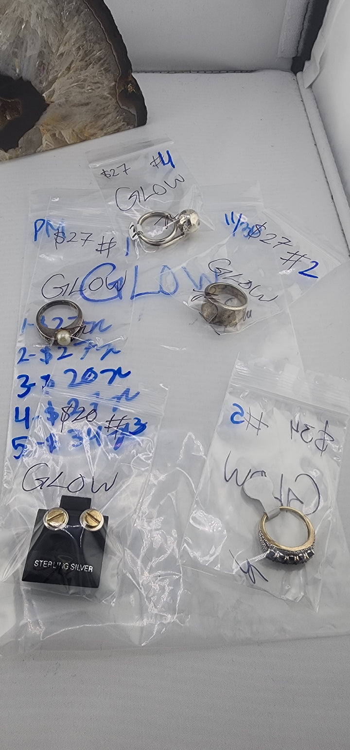 PM SHOW 48HR - RESERVED FOR: GLOW - 11/30/2025 tiktok Live Show - 5 Sterling Silver Items