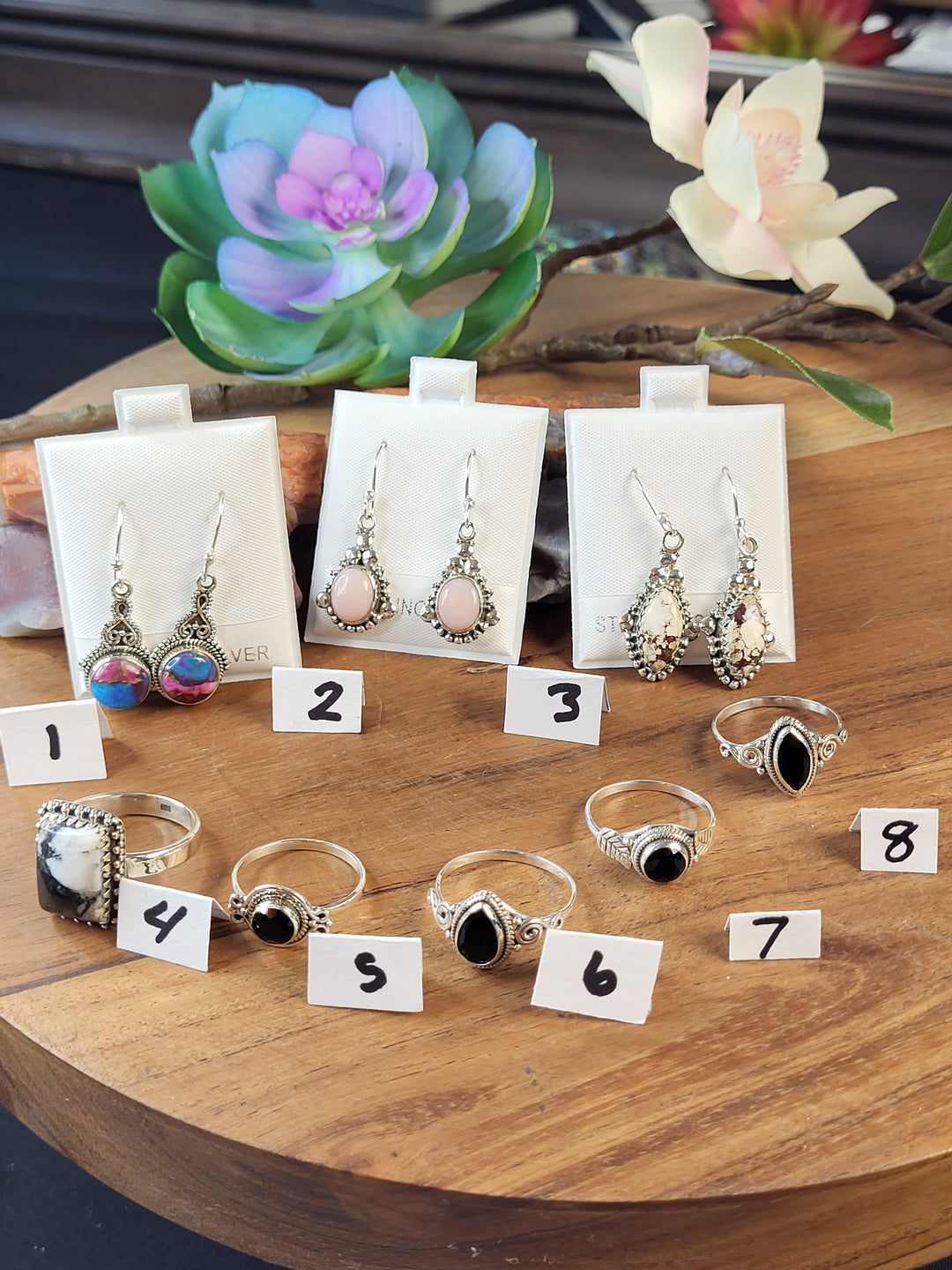 RESERVED FOR: Teri- 7/5/24-8 Sterling Silver Items