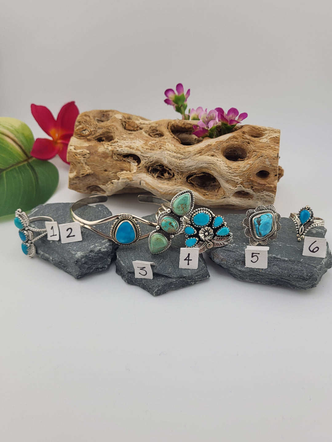 RESERVED FOR: Flower & Moon Crystals-12/14/2024 -6 Sterling Silver Items