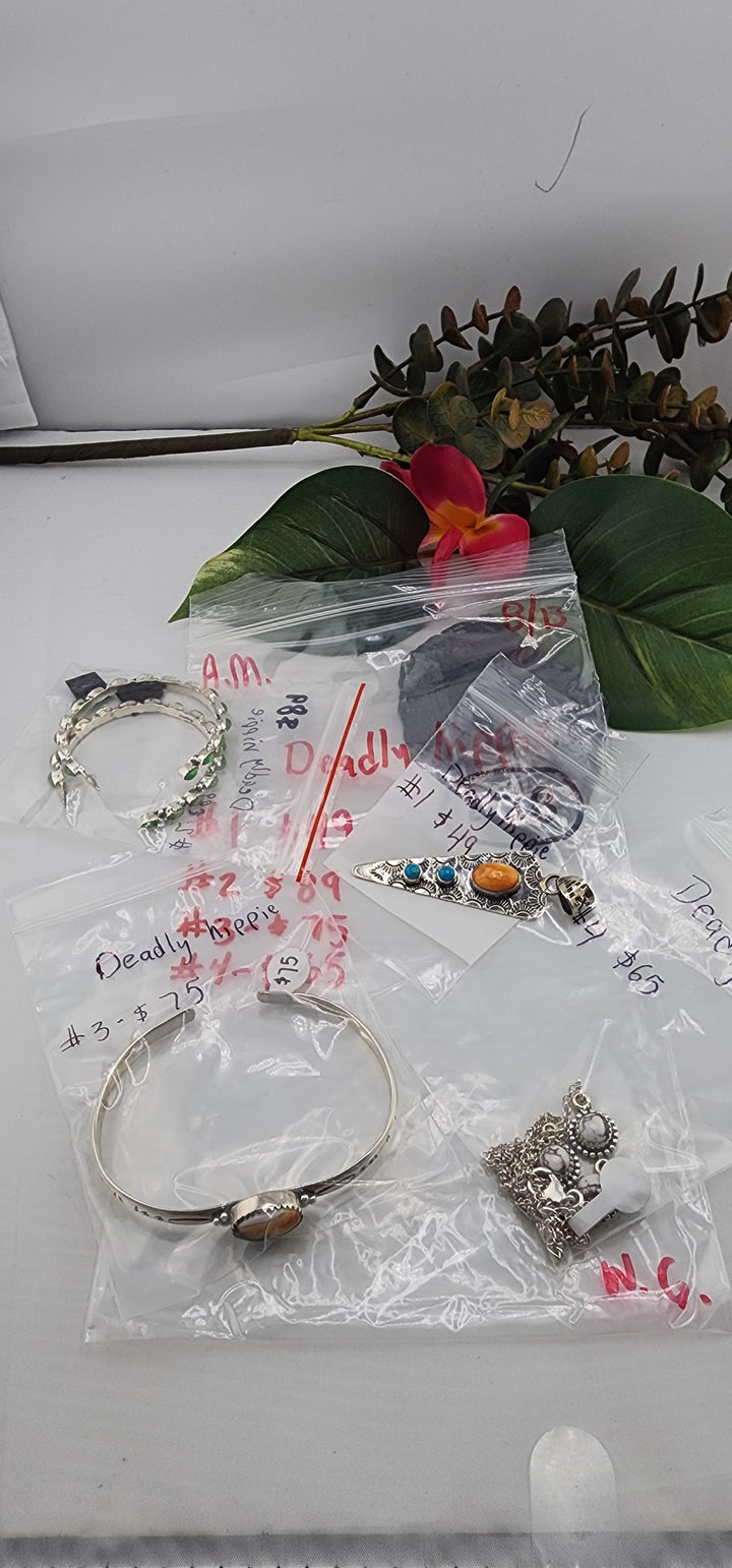 AM SHOW 48HR - RESERVED FOR: Deadly hippie - 8/13/2025 FL tiktok Live Show - 4 Sterling Silver Items