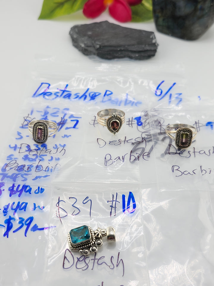 48HR - RESERVED FOR: Destash🎀Barbie - 6/13/2025 FL tiktok Live Show - 10 Sterling Silver Items