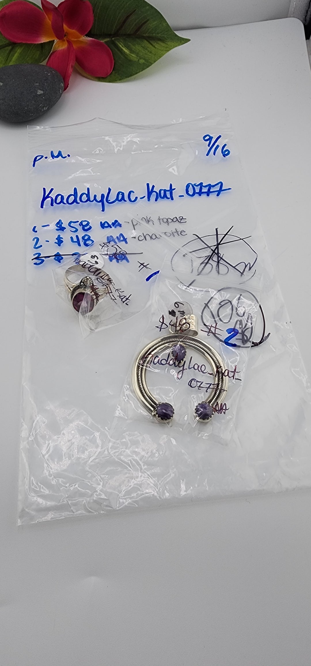 PM SHOW 48HR - RESERVED FOR: kaddyLac_Kat_0777 - 9/16/2025 FL tiktok Live Show - 2 Sterling Silver Items