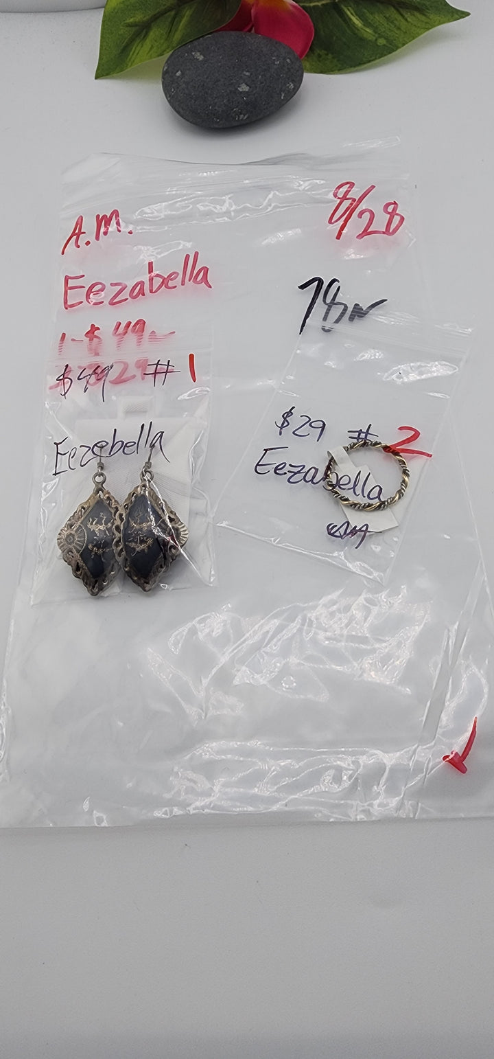 AM SHOW 48HR - RESERVED FOR: Eezabella - 8/28/2025 FL tiktok Live Show - 2 Sterling Silver Items