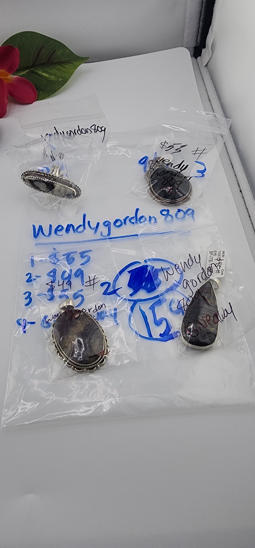 PM SHOW 48HR - RESERVED FOR: wendygordon809 - 9/11/2025 FL tiktok Live Show - 4 Sterling Silver Items