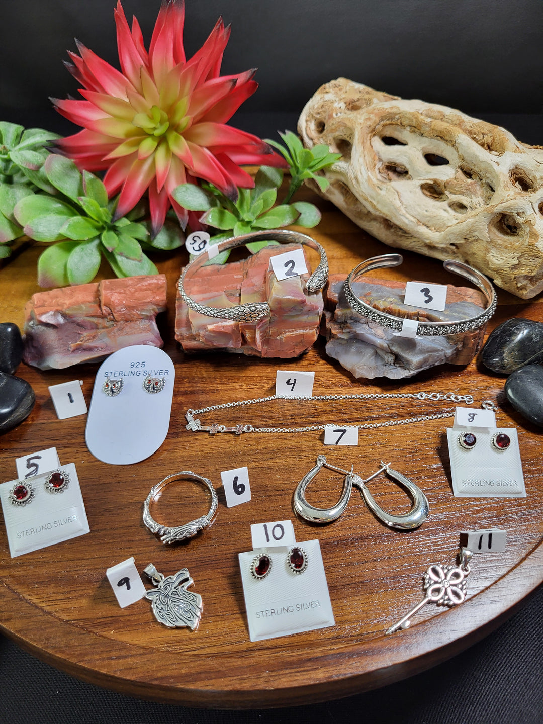 RESERVED FOR: Lulu 7/25/24-  8 Sterling Silver Items
