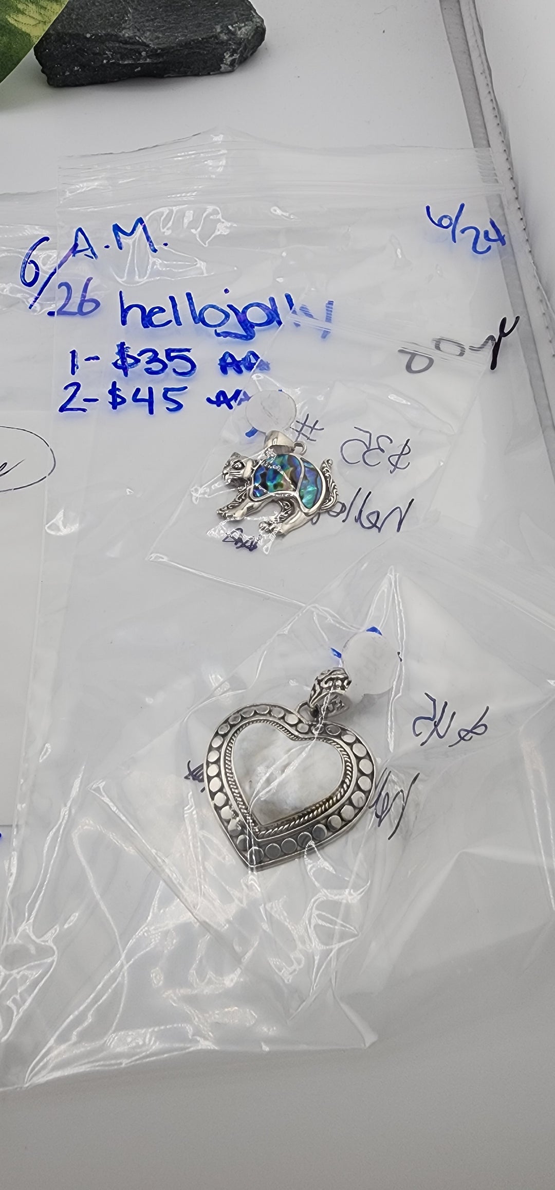 RESERVED FOR: hellojolly - 6/24/2025 tiktok A.M Live Show - 2 Sterling Silver Items