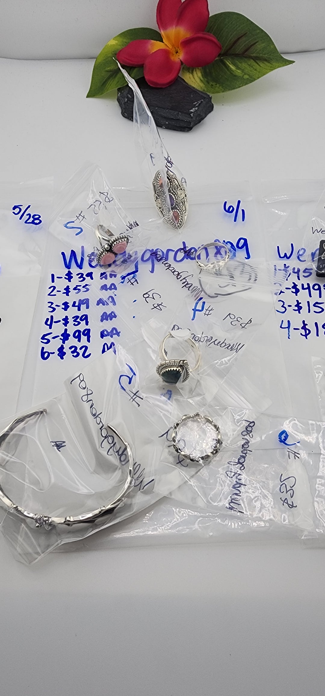 RESERVED FOR: wendygordon809  - 6/1/2025 tiktok Live Show - 6 Sterling Silver Items