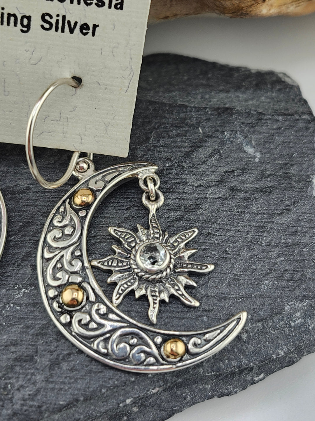 Sun & Moon Dangle Earrings