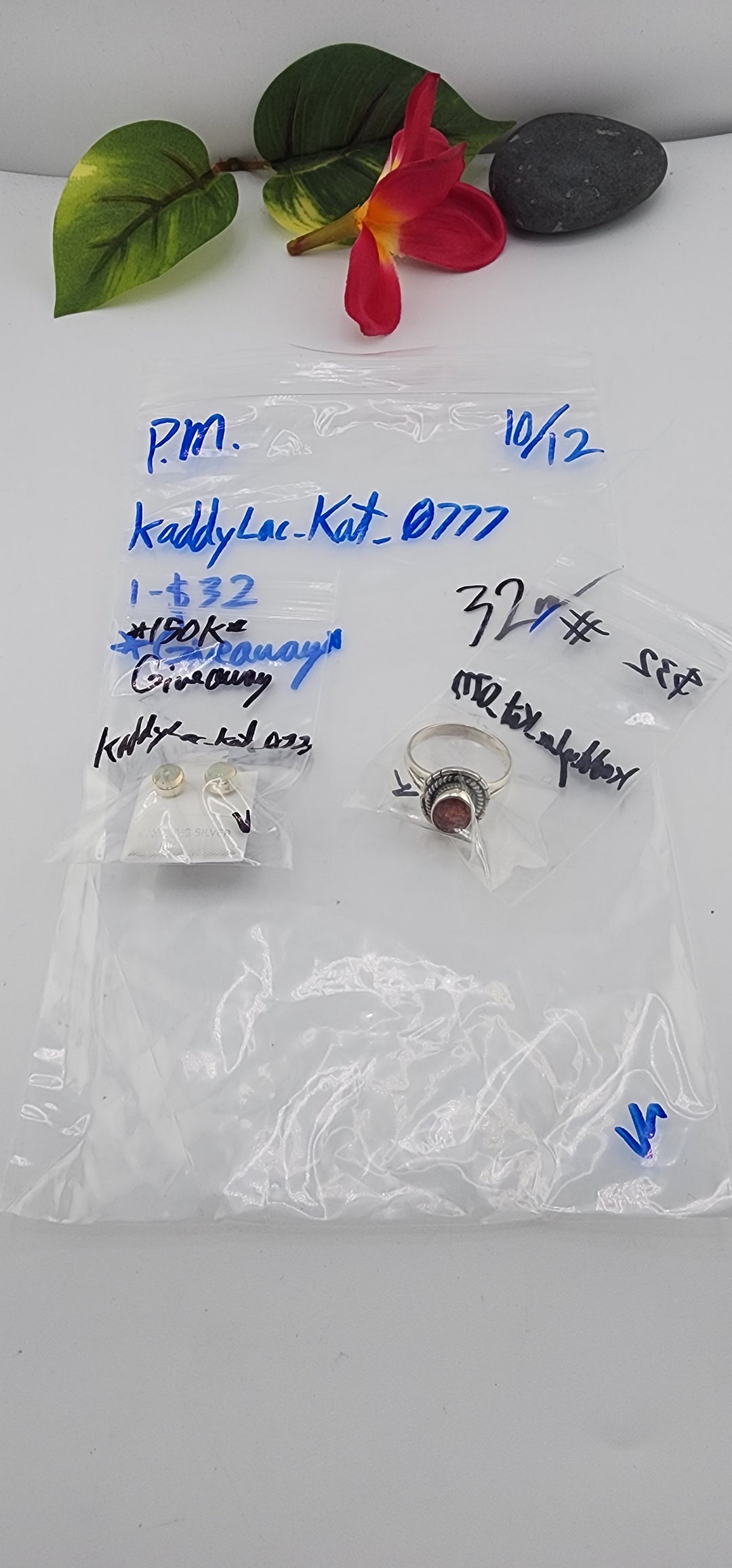PM SHOW 48HR - RESERVED FOR: kaddyLac_Kat_0777 - 10/12/2025 FL tiktok Live Show - 2 Sterling Silver Items