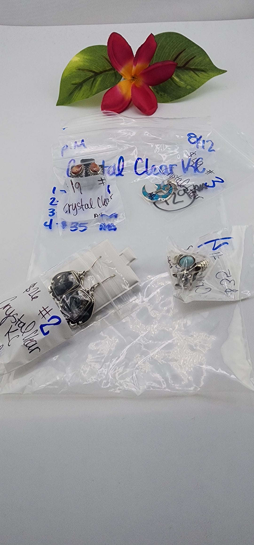 PM SHOW 48HR - RESERVED FOR: Crystal Clear KC  - 8/12/2025 FL tiktok Live Show - 4 Sterling Silver Items