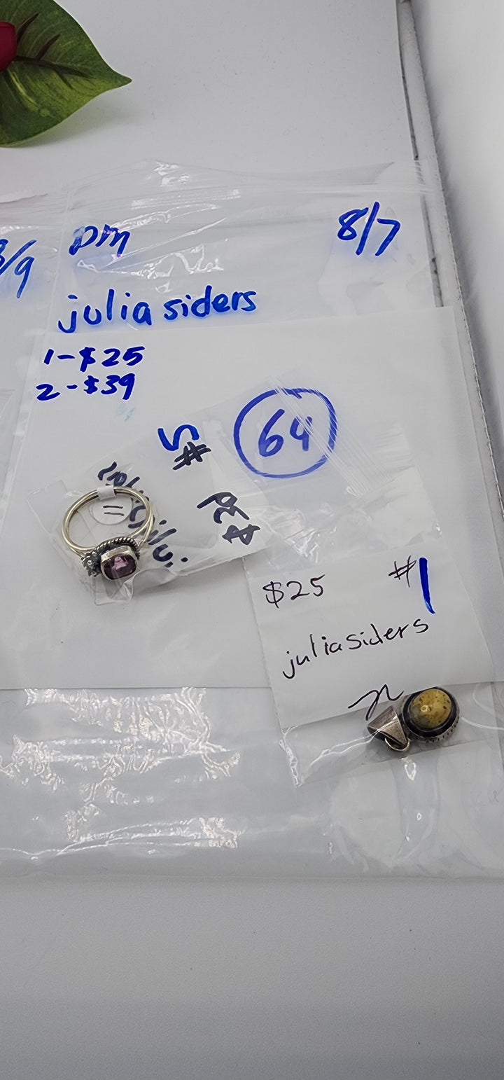 PM SHOW 48HR - RESERVED FOR: juliasiders - 8/7/2025 FL tiktok Live Show - 2 Sterling Silver Items