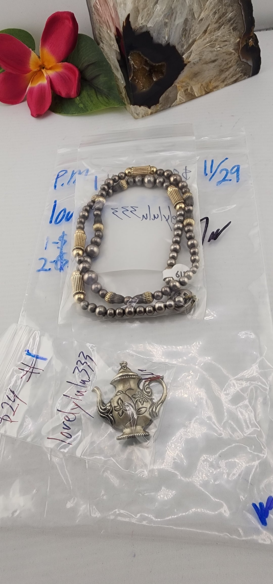 PM SHOW 48HR - RESERVED FOR: lovelylulu333 - 11/29/2025 tiktok Live Show - 2 Sterling Silver Items