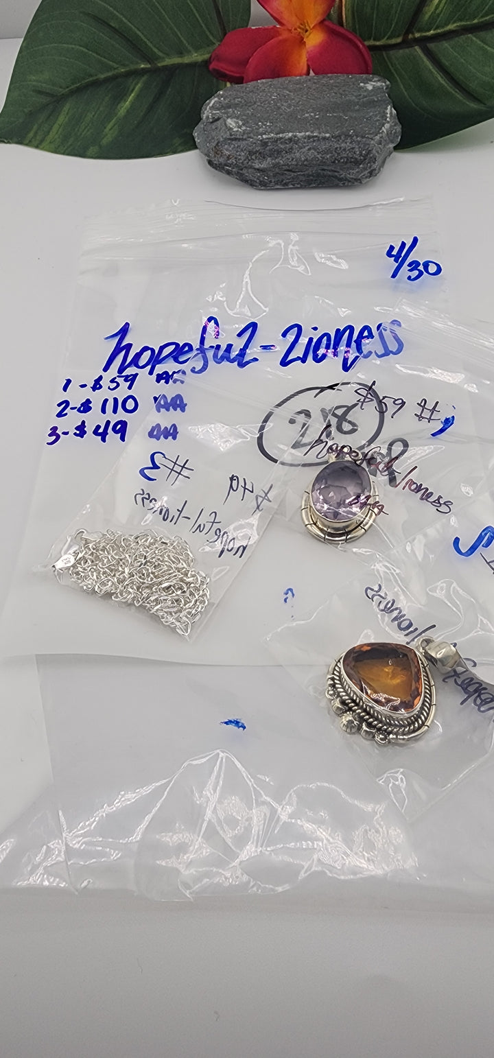 RESERVED FOR: hopeful-lioness - 4/30/2025 tiktok Live Show - 3 Sterling Silver Items