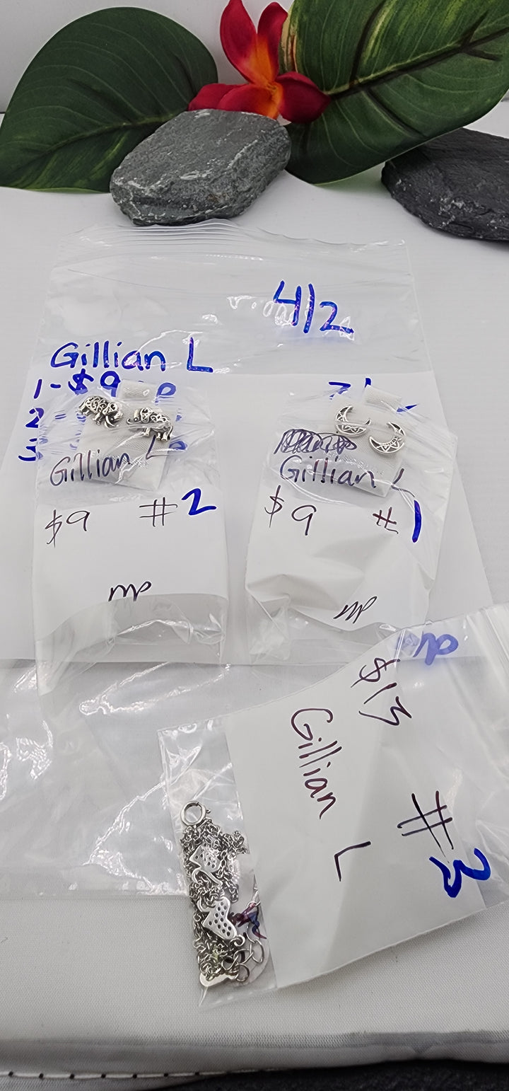 RESERVED FOR: Gillian L - 4/2/2025 Tiktok Live Show - 3 Sterling Silver Items