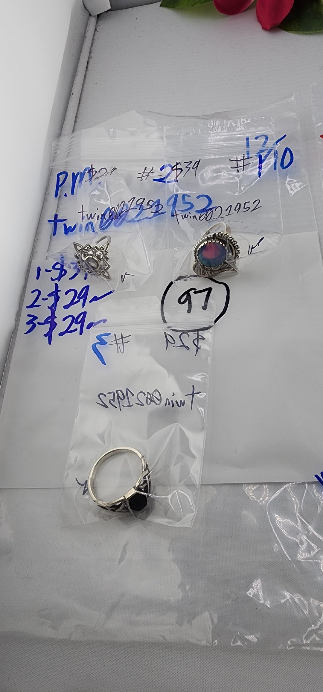 PM SHOW 48HR - RESERVED FOR: twin0021952 - 12/10/2025 tiktok Live Show - 3 Sterling Silver Items