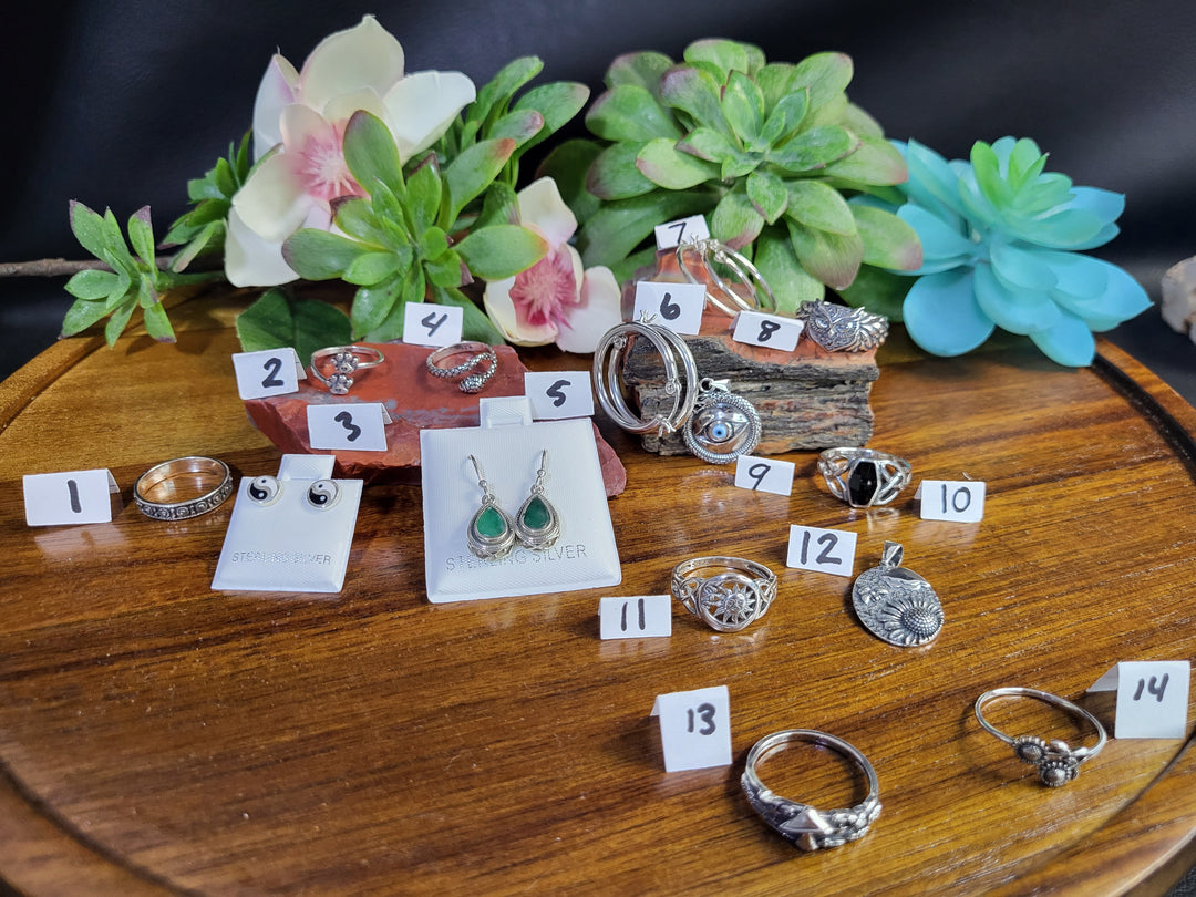 RESERVED FOR: Nessa 7/13/24- 12 Sterling Silver Items
