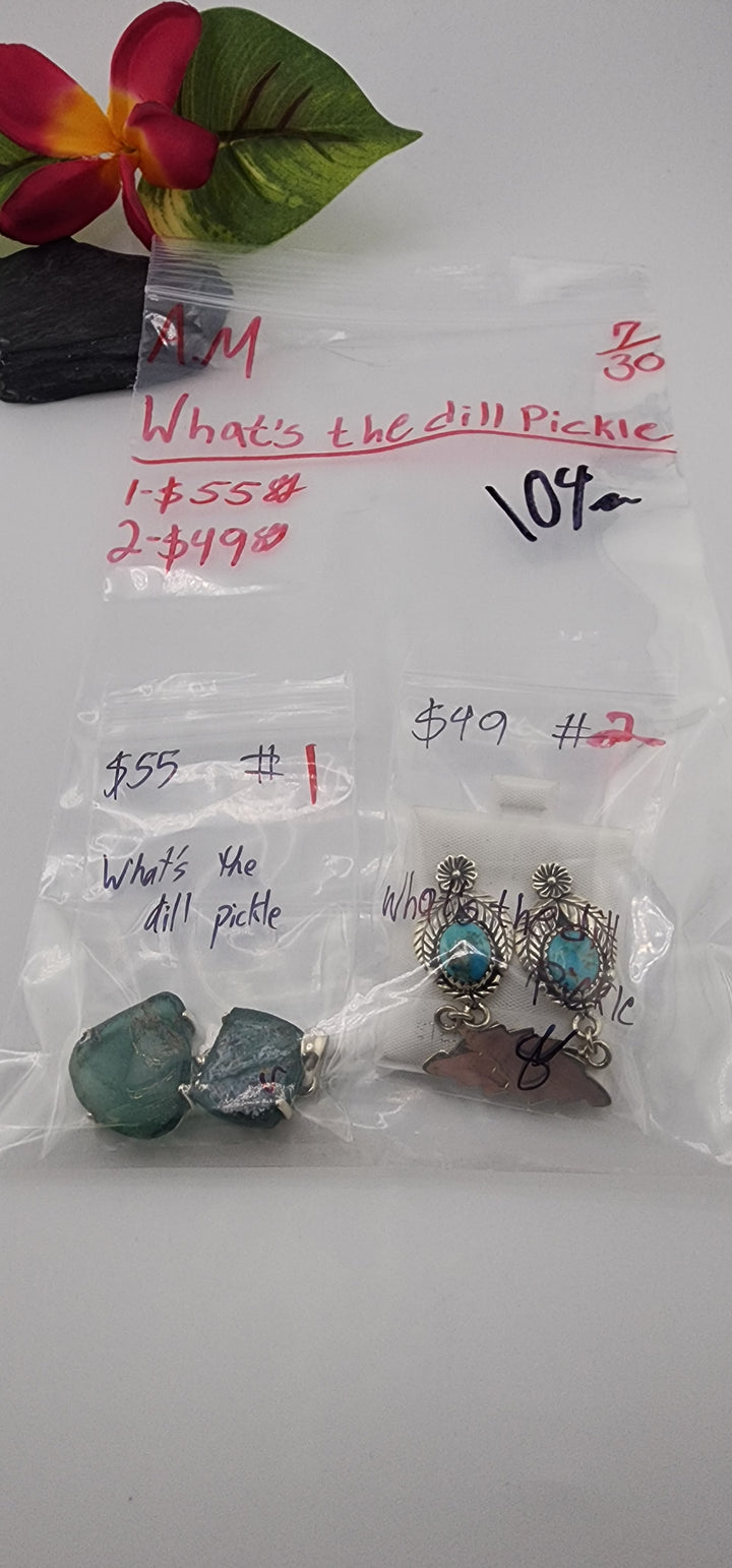 AM SHOW 48HR - RESERVED FOR: What's the dill Pickle - 7/30/2025 FL tiktok Live Show - 2 Sterling Silver Items