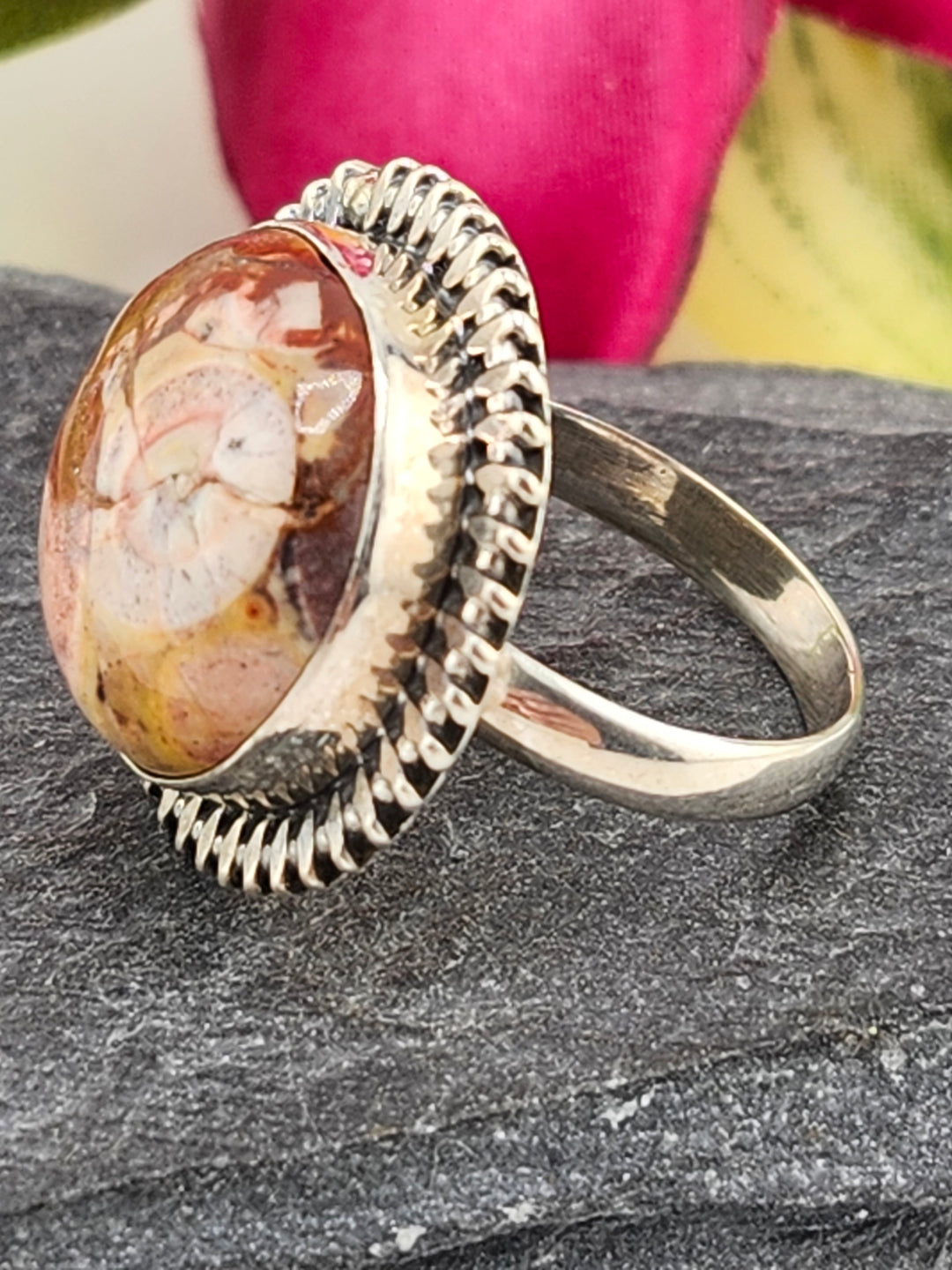 Mexican Jasper Ring Size 6