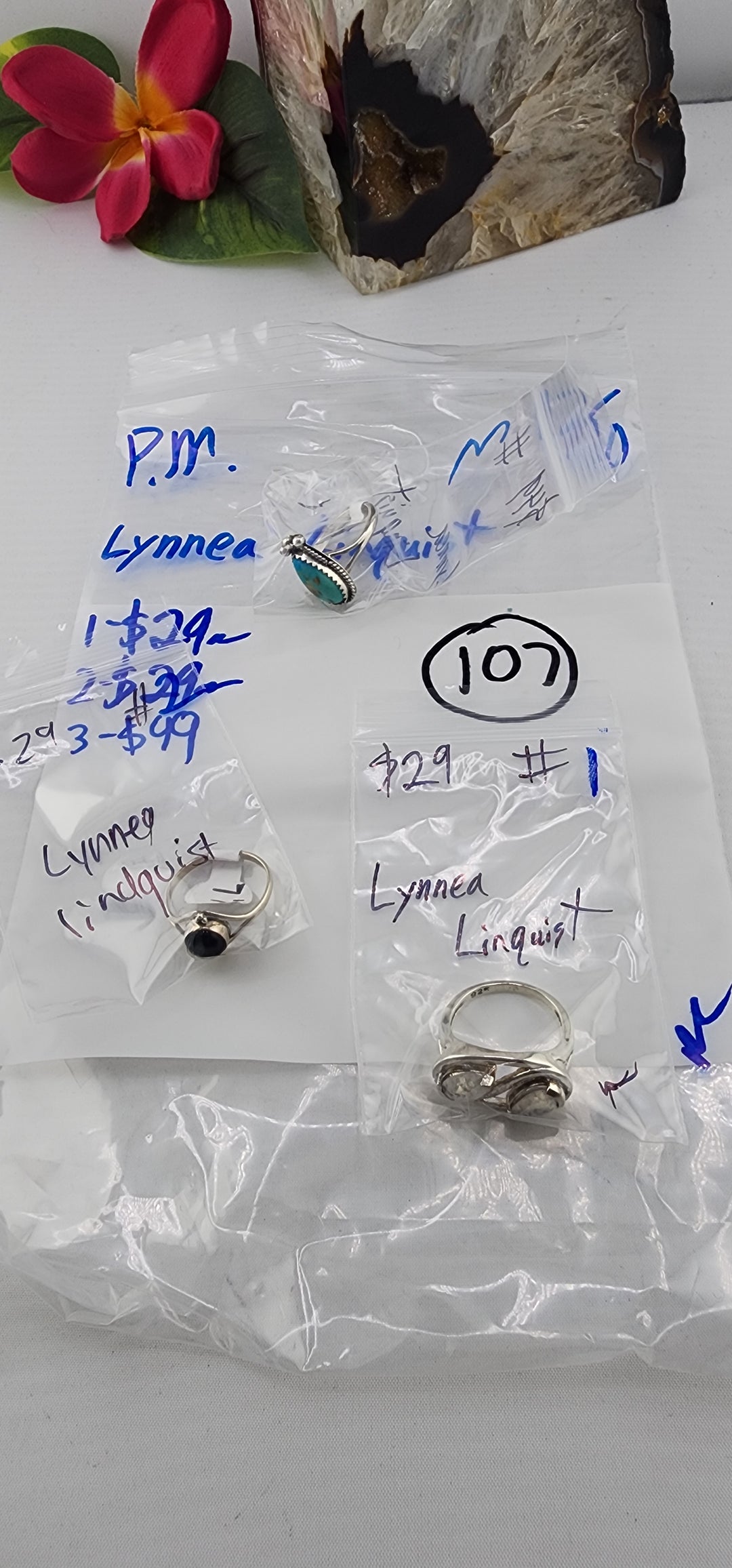 PM SHOW 48HR - RESERVED FOR: Lynnea Linquist - 12/10/2025 tiktok Live Show - 3 Sterling Silver Items