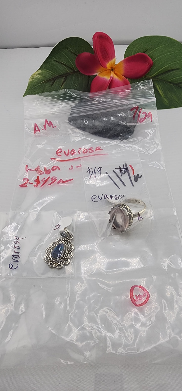 AM SHOW 48HR - RESERVED FOR: evarose - 7/29/2025 FL tiktok Live Show - 2  Sterling Silver Items