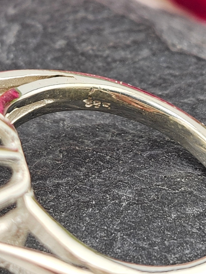 Cluster Topaz Ring Size 10