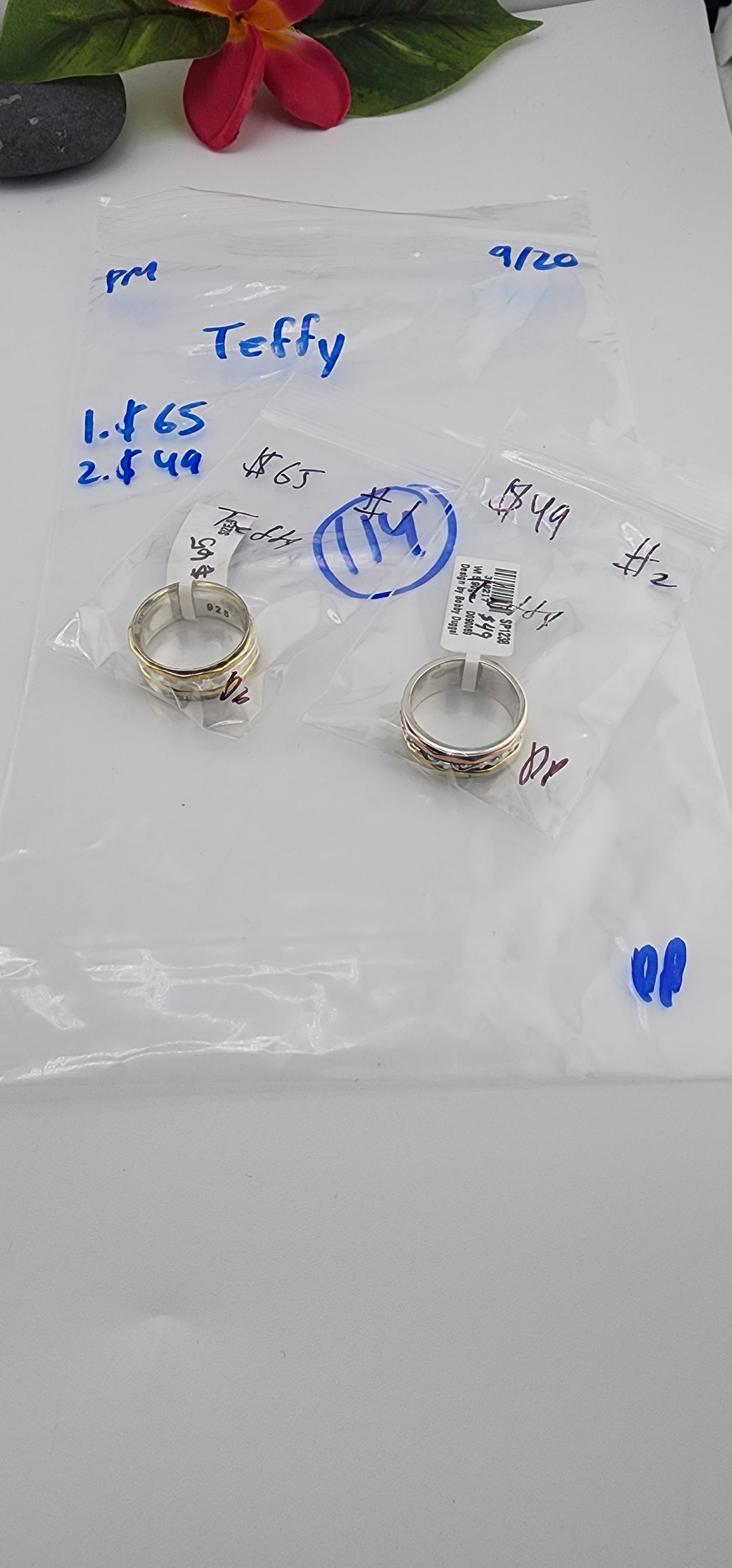 PM SHOW 48HR - RESERVED FOR:  Teffy- 9/20/2025 FL tiktok Live Show -2 Sterling Silver Items