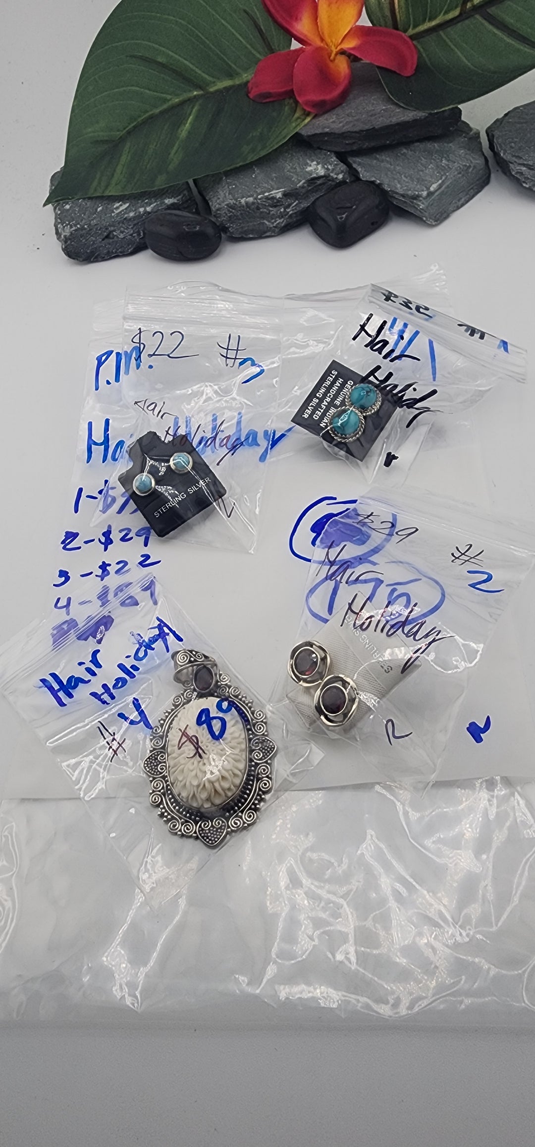 Hair Holiday - 4/1/26 -  4 925 Sterling Silver Items