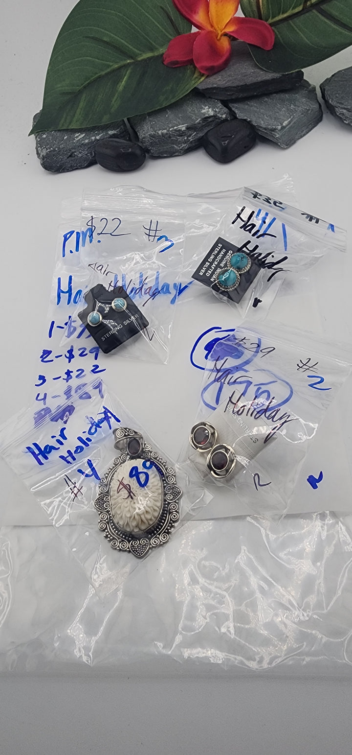 Hair Holiday - 4/1/26 -  4 925 Sterling Silver Items