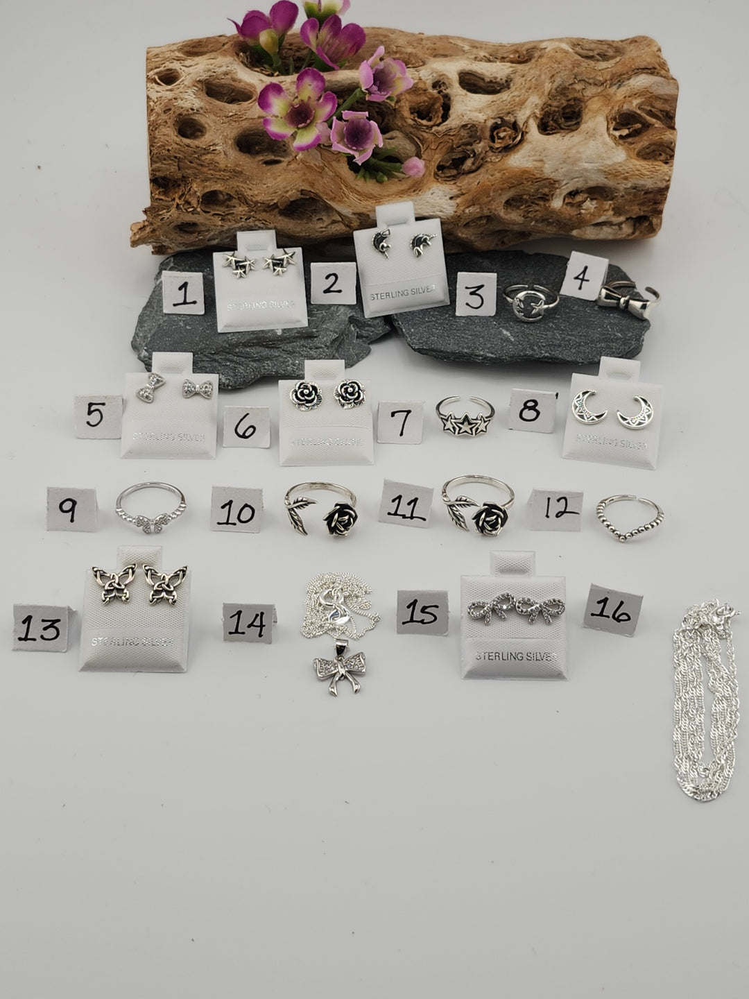 RESERVED FOR: Frances Bodholdt (Vault) -11/29/2024 - 16 Sterling Silver Items
