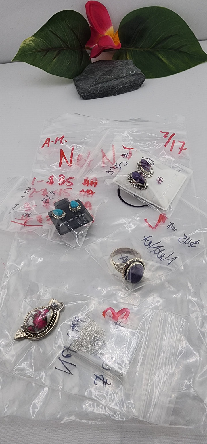 AM SHOW 48HR - RESERVED FOR: Net Net  - 7/17/2025 FL tiktok Live Show - 4 Sterling Silver Items
