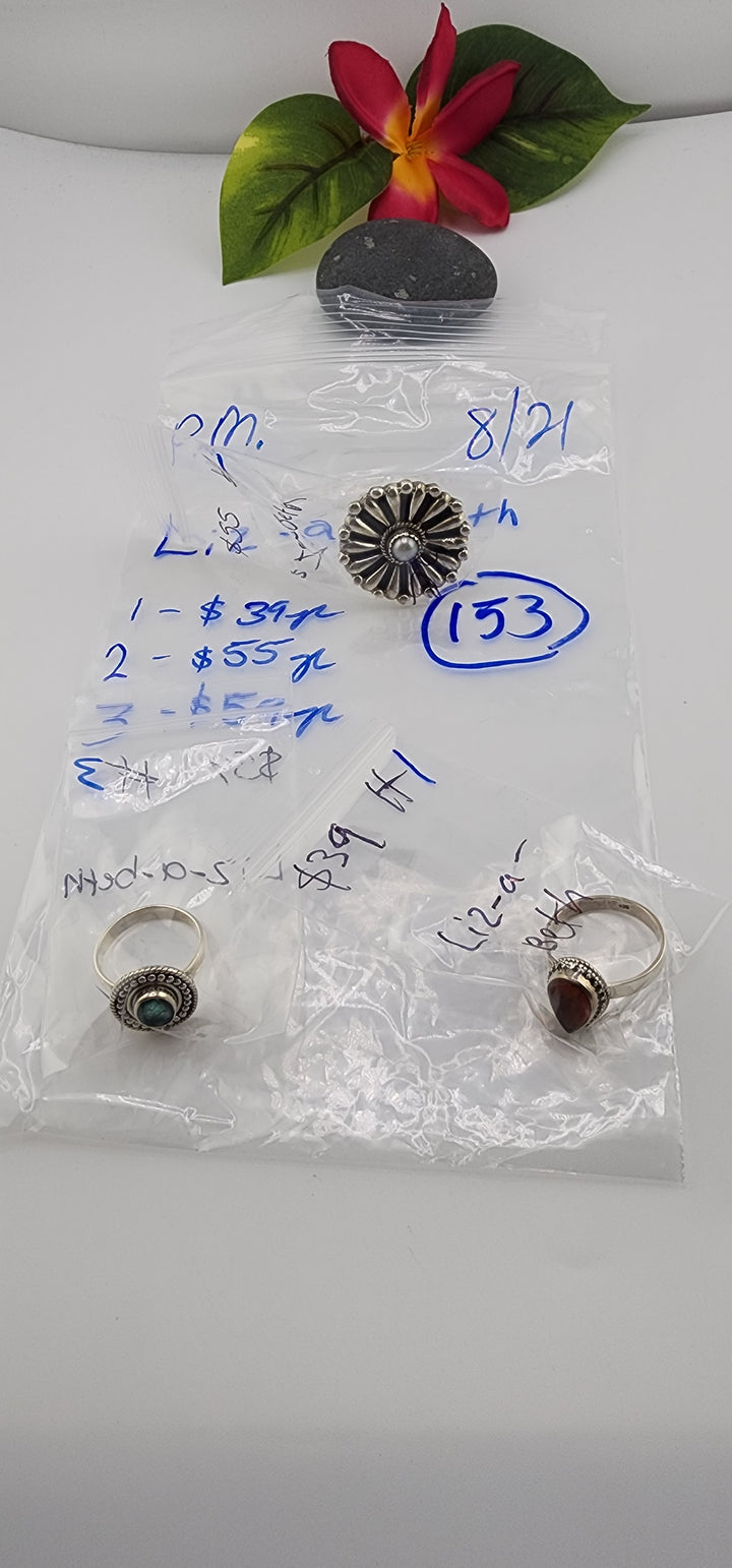 PM SHOW 48HR - RESERVED FOR: Liz-A-Beth - 8/21/2025 FL tiktok Live Show - 3 Sterling Silver Items