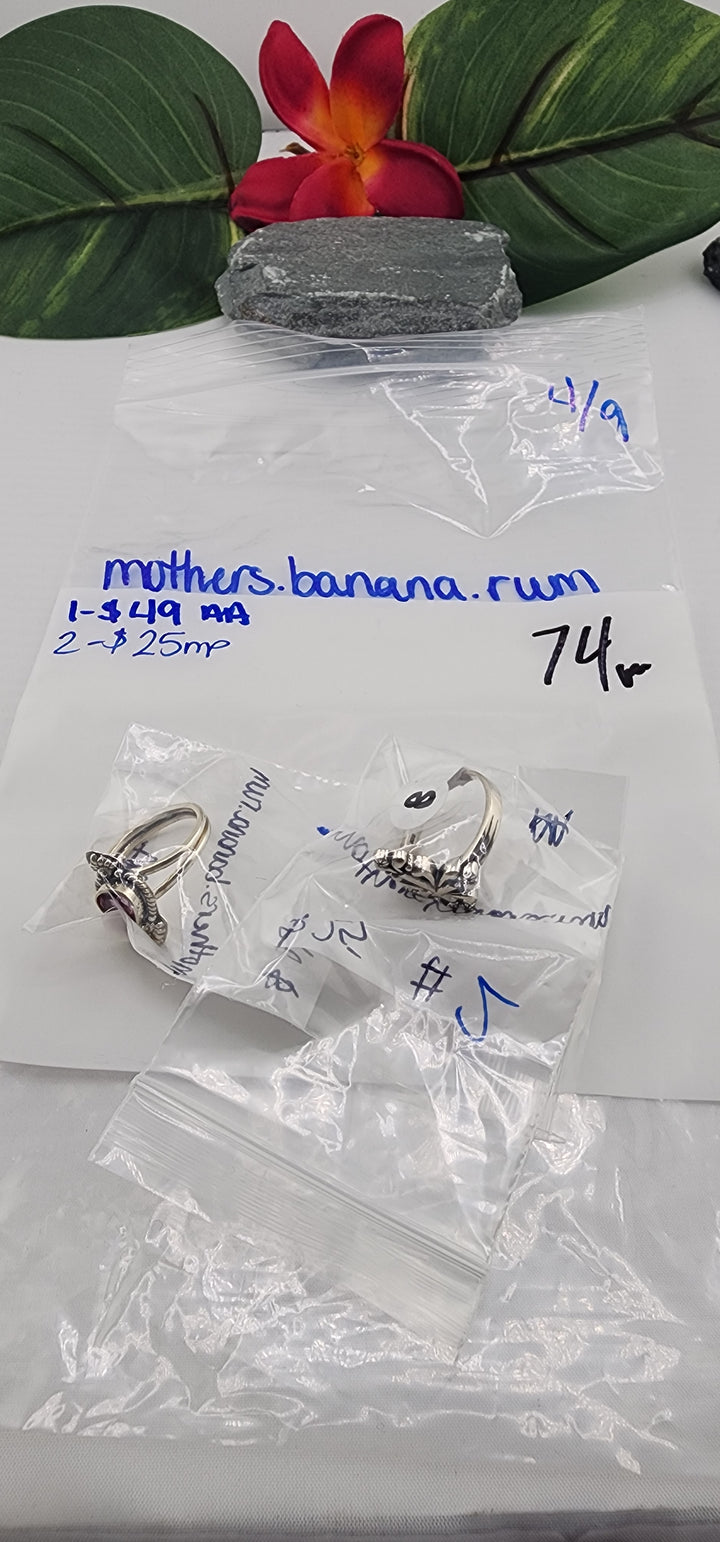 RESERVED FOR: mothers.banana.rum - 4/9/2025 tiktok Live Show - 2 Sterling Silver Items