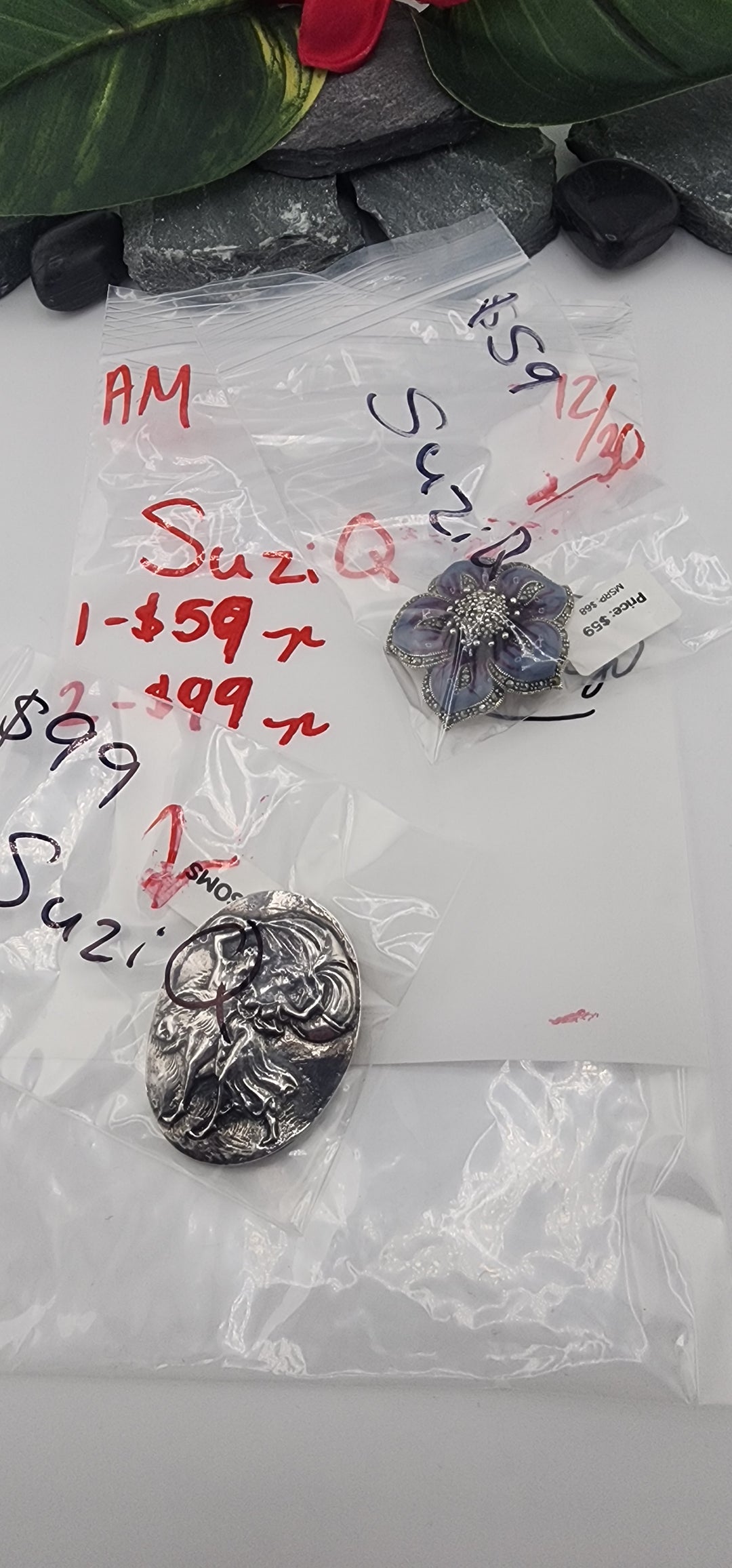 AM SHOW 48HR RESERVED FOR: SuziQ - 12/30/2025 FL tiktok Live Show - 2 Sterling Silver Items