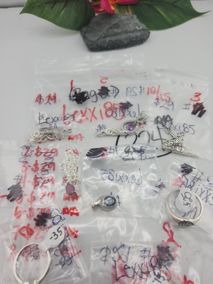 AM SHOW 48HR RESERVED FOR: Lexxi58 (Bag 2) - 10/15/2025 FL tiktok Live Show - 8 Sterling Silver Items